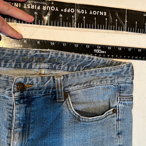 Micheal Kors blue wide leg jeans with stretch size 12 - Picture 12 of 16
